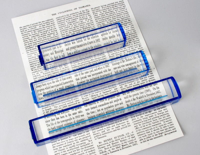 8" Inch Bar Magnifier 2.5x With Reading Line