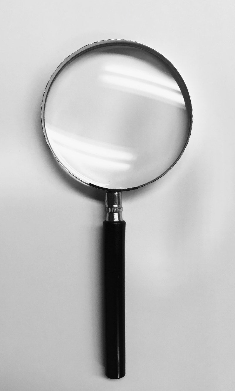 3.5" Inch  2.25x, Glass Lens, Value Metal Handheld Magnifier 