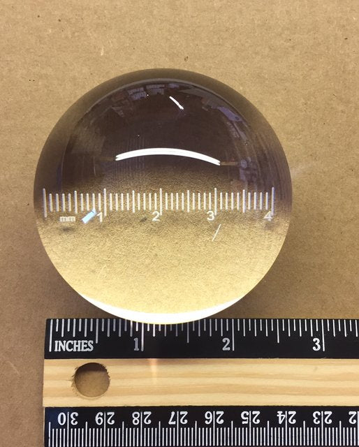  Measuring Dome Measuring Magnifier, 2.5" Inch, 4x, Measuring Reticle