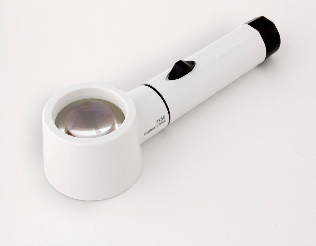 7x Stand Magnifier Aspheric Lens LED 