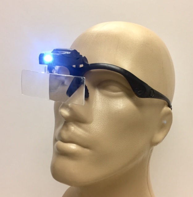 UltraLight LED Magnification Glasses, with Elastic Headband