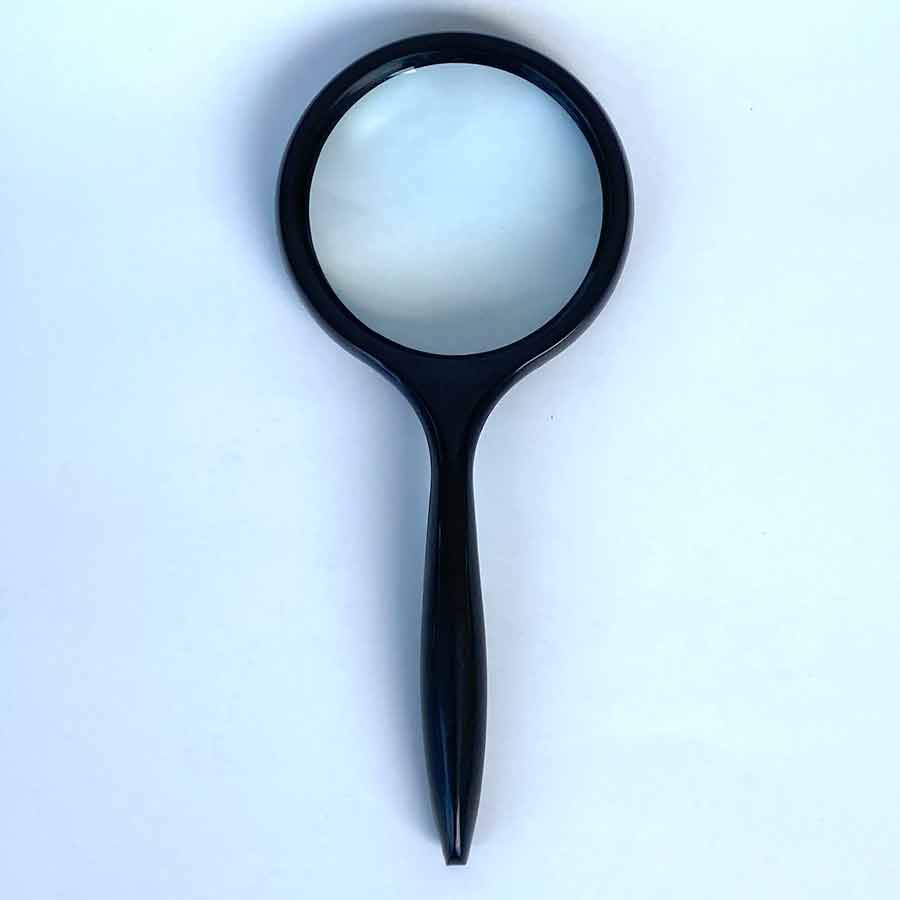 2.5" Handheld Magnifier with Powerful 4x Glass Lens