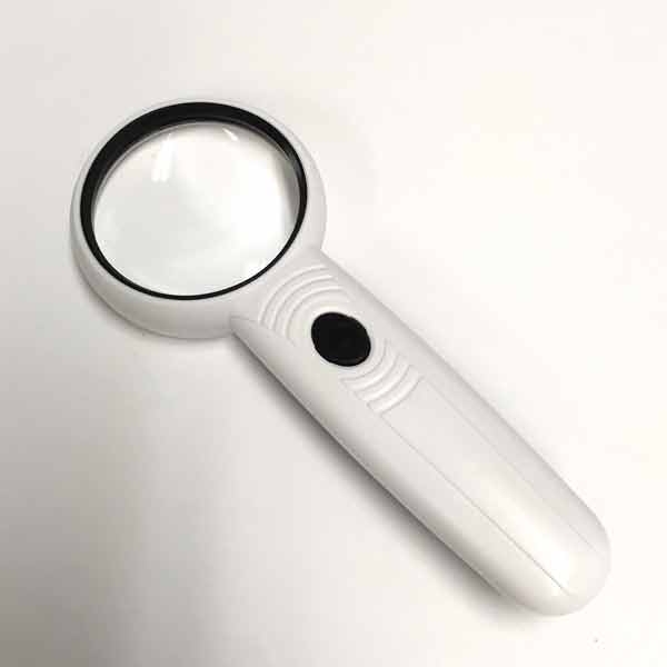 4.5x LED Handheld Magnifier, 2.5" 4.5x,8x, LED & UV Lights