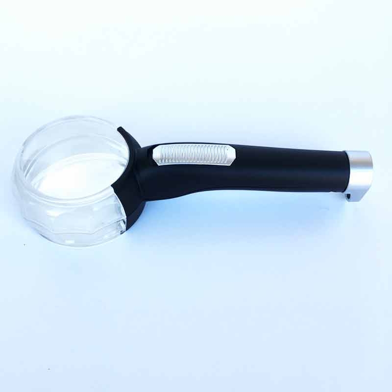 8x Torch Domed LED Magnifier High Power Low Vision Reading Magnifying Glass