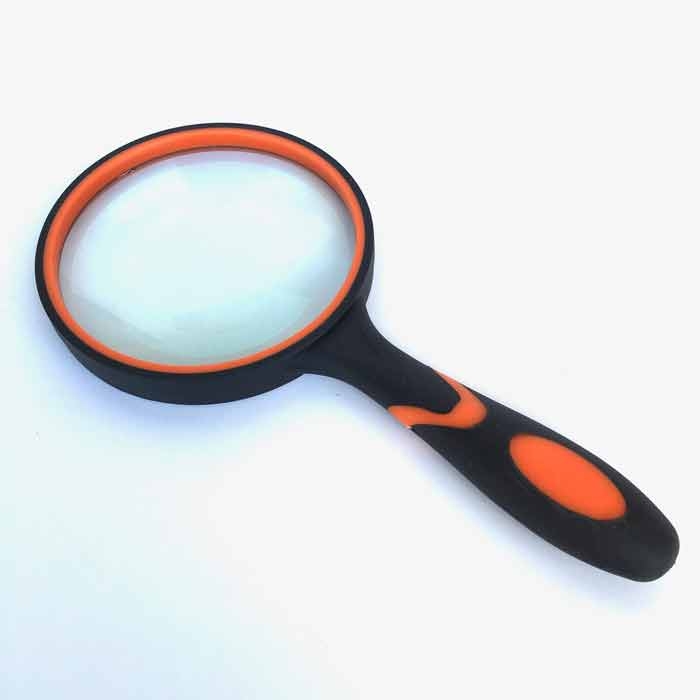 4" Inch  2x, Glass Lens, Soft Handheld Reading Magnifier