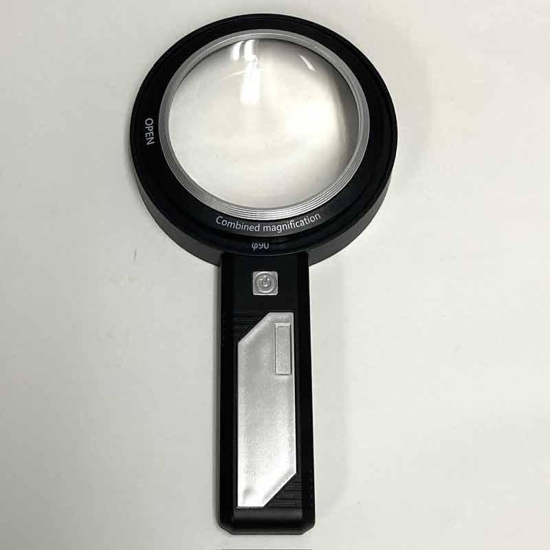 6x Double Lens LED High Power Magnifier, 3.25", High Diopter 4x,6x double lens